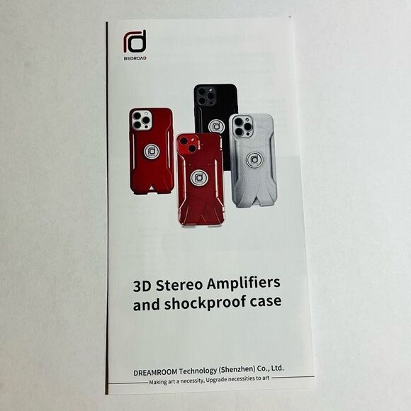 Redroad 3D Stereo Amplifier & Shockproof Clear Case For iPhone 13 6.1” NWOT - Picture 7 of 10